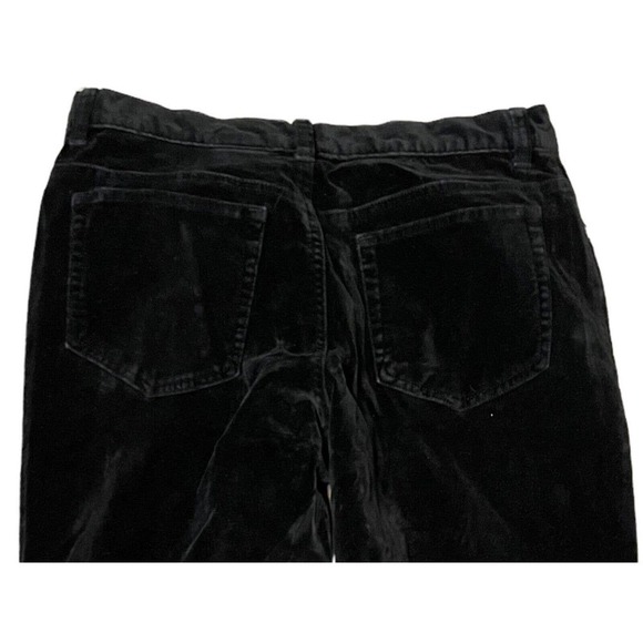 EDDIE BAUER Women’s Size 8 Black Velvet Velour Boot Cut Pants Trousers - Picture 5 of 7